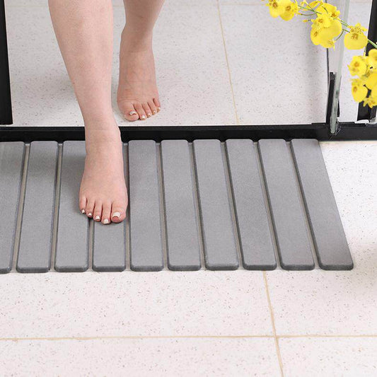 Diatomaceous Earth Bathroom Absorbent Mat – Quick-Drying Stone Floor Mat