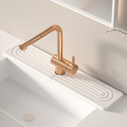 Absorbent Diatomite Faucet Mat – Quick-Drying Stone Sink Splash Guard