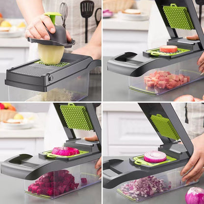 Multifunctional Vegetable Chopper & Slicer – Kitchen Mandoline Cutter Set