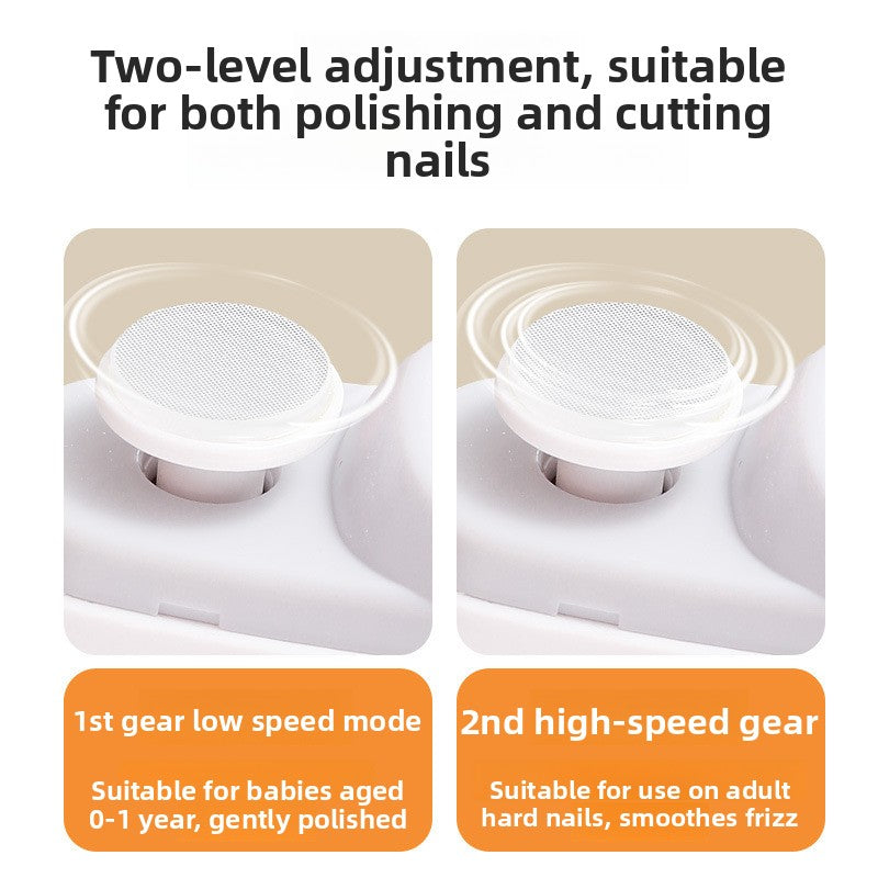 Electric Nail Grinder – Automatic Trimmer & Polisher with LED Light