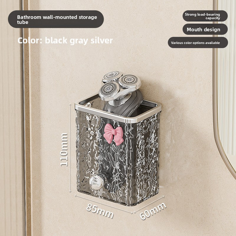 Wall-Mounted Bathroom Organizer – No-Drill Comb & Toothbrush Rack