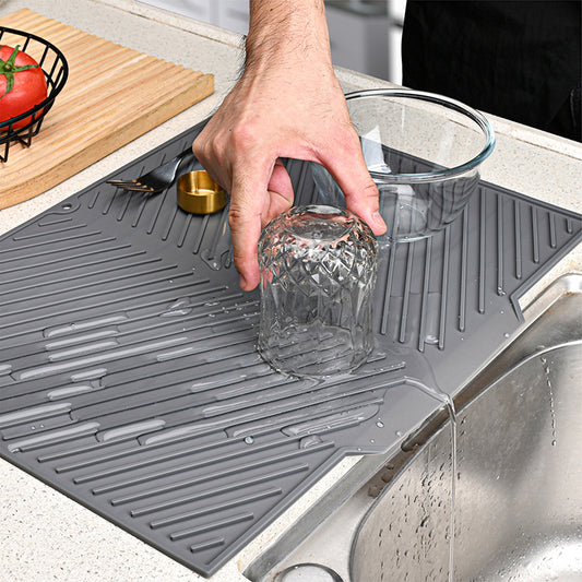 Silicone Kitchen Drain Pad – Heat-Resistant Non-Slip Drying Mat