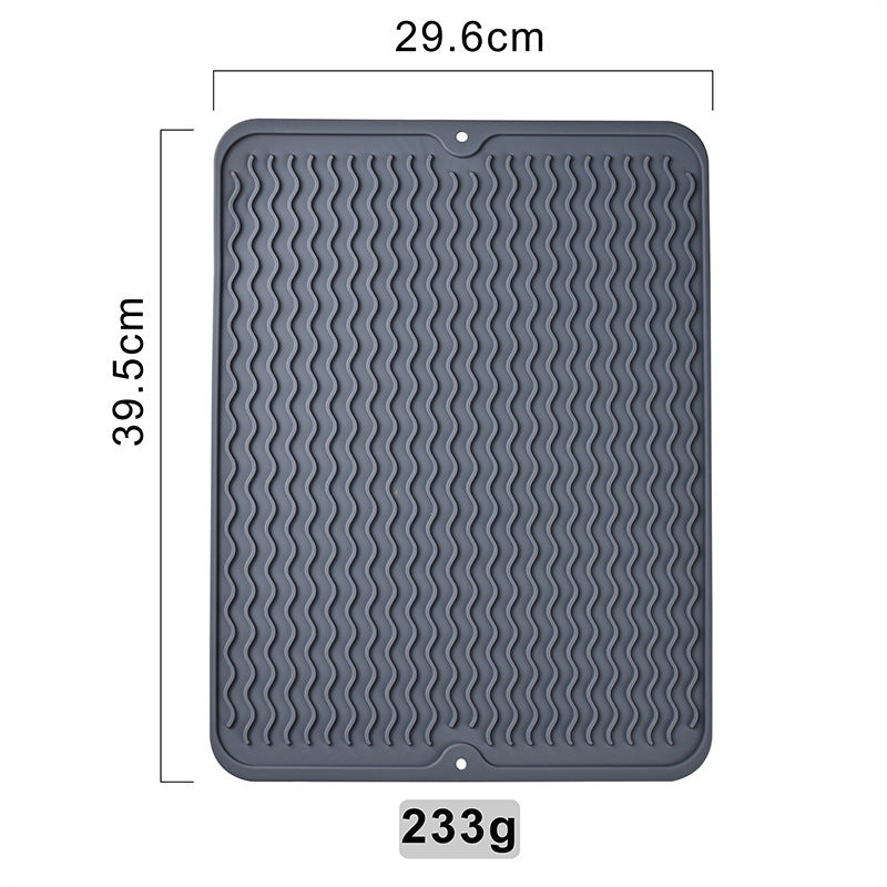 Silicone Kitchen Drain Pad – Heat-Resistant Non-Slip Drying Mat