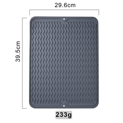 Silicone Kitchen Drain Pad – Heat-Resistant Non-Slip Drying Mat