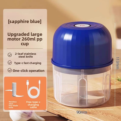 Electric Garlic Mincer USB – Cordless Mini Food Chopper & Grinder