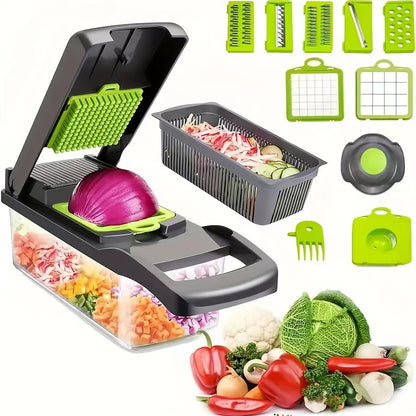 Multifunctional Vegetable Chopper & Slicer – Kitchen Mandoline Cutter Set