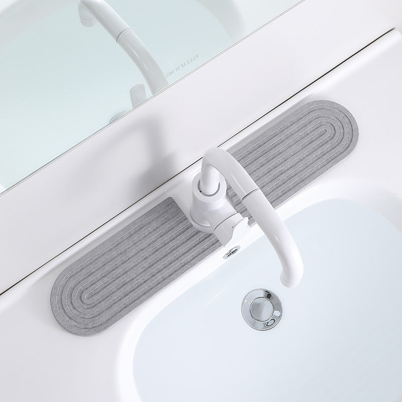 Diatom Mud Absorbent Sink Pad – Quick-Drying Faucet Splash Catcher