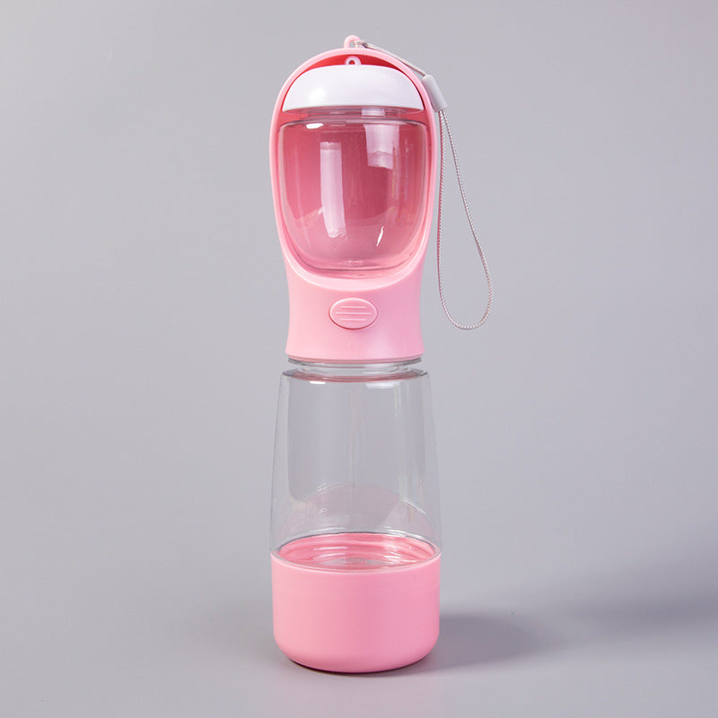 Portable Pet Water and Food Feeder Cup – 3-in-1 Travel Bottle