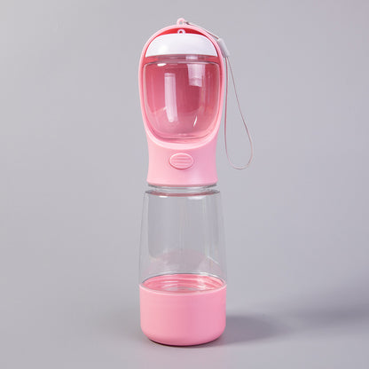 Portable Pet Water and Food Feeder Cup – 3-in-1 Travel Bottle