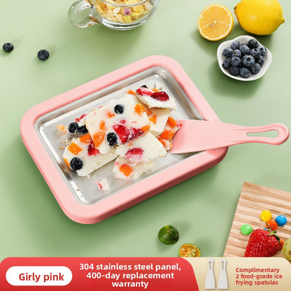 Stainless Steel Yogurt and Ice Cream Maker – Compact DIY Dessert Machine