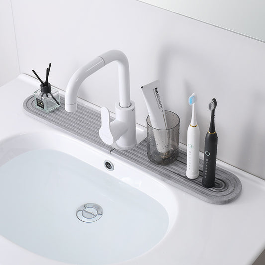 Diatom Mud Absorbent Sink Pad – Quick-Drying Faucet Splash Catcher