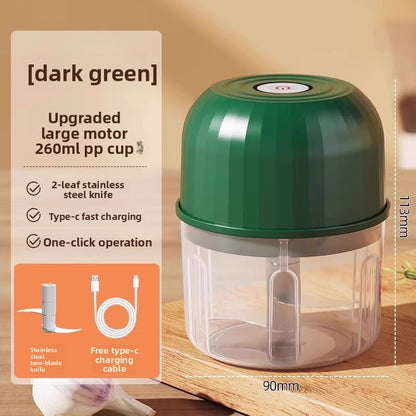Electric Garlic Mincer USB – Cordless Mini Food Chopper & Grinder