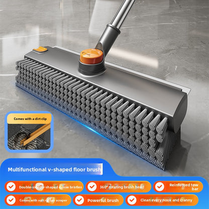 Multi-Functional Bathroom Floor Cleaning Brush – Crevice & Grout Scrubber