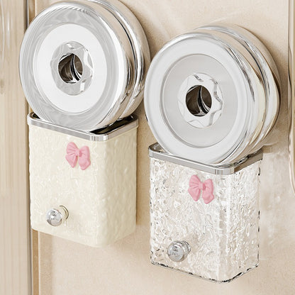 Wall-Mounted Bathroom Organizer – No-Drill Comb & Toothbrush Rack