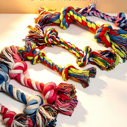Dog Chewable Toy – 18cm Durable Cotton Rope Dental Teeth Cleaning Tug Toy
