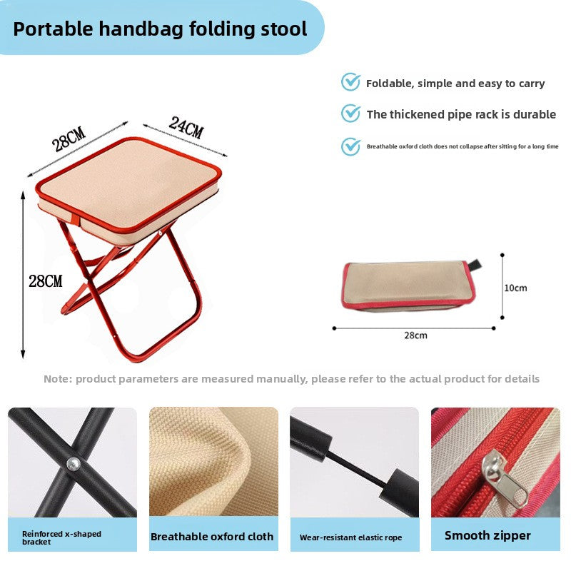 Outdoor Folding Stool – Portable Lightweight Camping & Fishing Chair