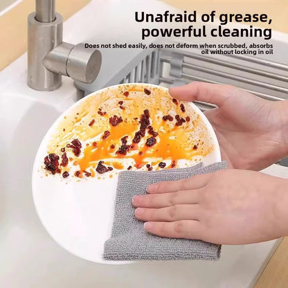 Reusable Microfiber Kitchen Cleaning Cloths – Washable Dish Towels in Box