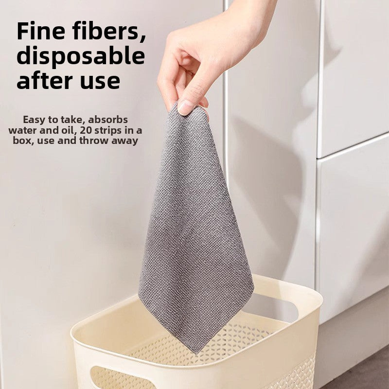 Reusable Microfiber Kitchen Cleaning Cloths – Washable Dish Towels in Box