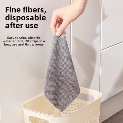 Reusable Microfiber Kitchen Cleaning Cloths – Washable Dish Towels in Box
