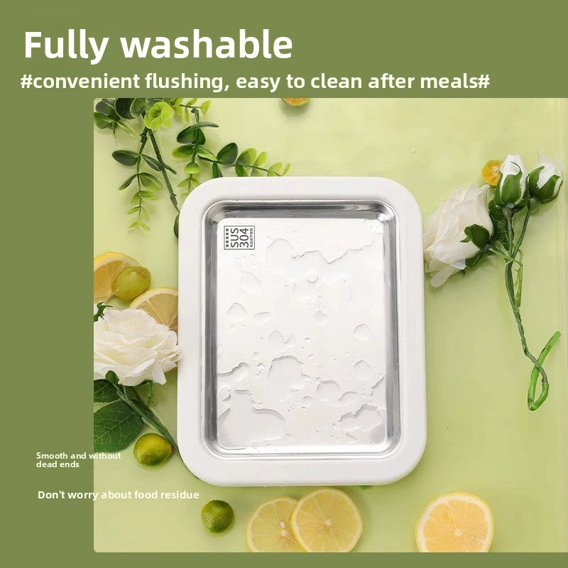 Stainless Steel Yogurt and Ice Cream Maker – Compact DIY Dessert Machine
