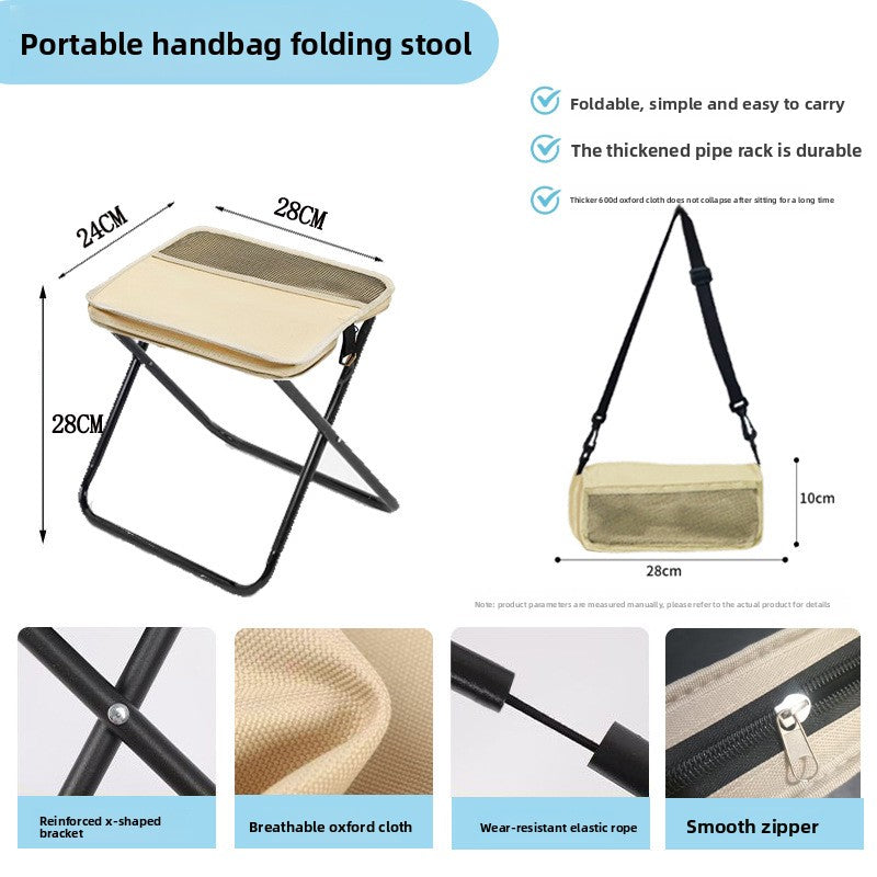 Outdoor Folding Stool – Portable Lightweight Camping & Fishing Chair