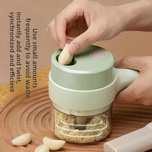 Gatling Electric Vegetable Cutter – Multifunctional Garlic Grinder & Chopper
