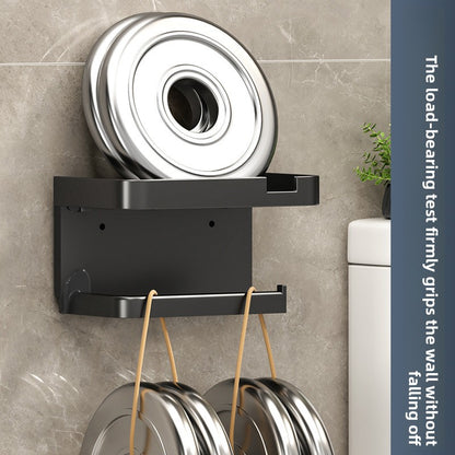 Wall-Mounted Tissue Box Holder – Plastic Bathroom Storage Rack & Dispenser