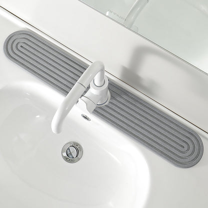 Absorbent Diatomite Faucet Mat – Quick-Drying Stone Sink Splash Guard