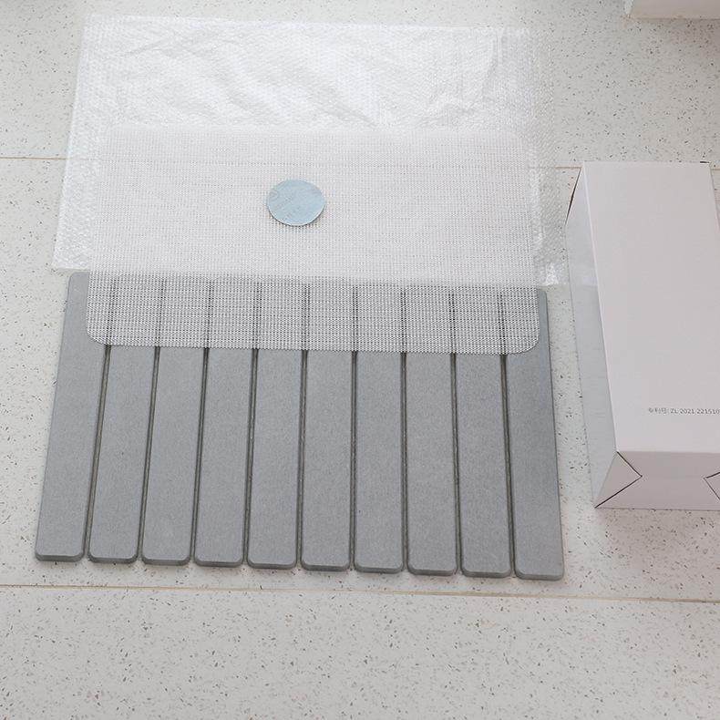 Diatomaceous Earth Bathroom Absorbent Mat – Quick-Drying Stone Floor Mat