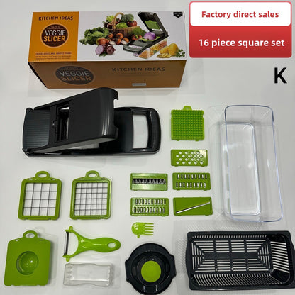 Multifunctional Vegetable Chopper & Slicer – Kitchen Mandoline Cutter Set