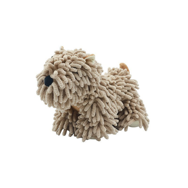 Cartoon Puppy Chenille Hand Towel – Soft Absorbent Hanging Towel