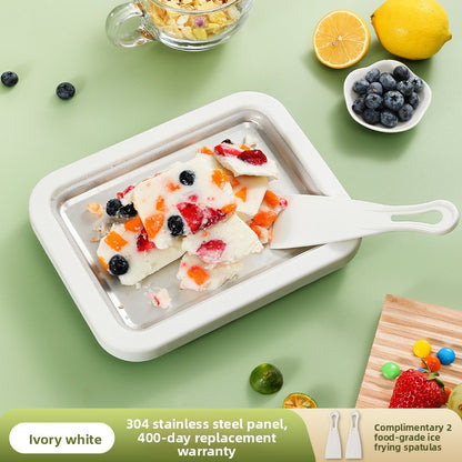 Stainless Steel Yogurt and Ice Cream Maker – Compact DIY Dessert Machine