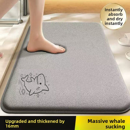 Absorbent Non-Slip Bathroom Floor Mat – Quick-Dry Plush Bath Rug
