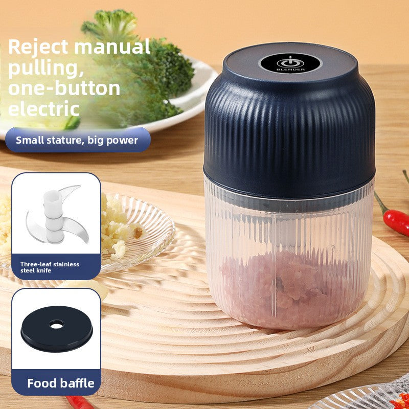 Electric Garlic Mincer USB – Cordless Mini Food Chopper & Grinder