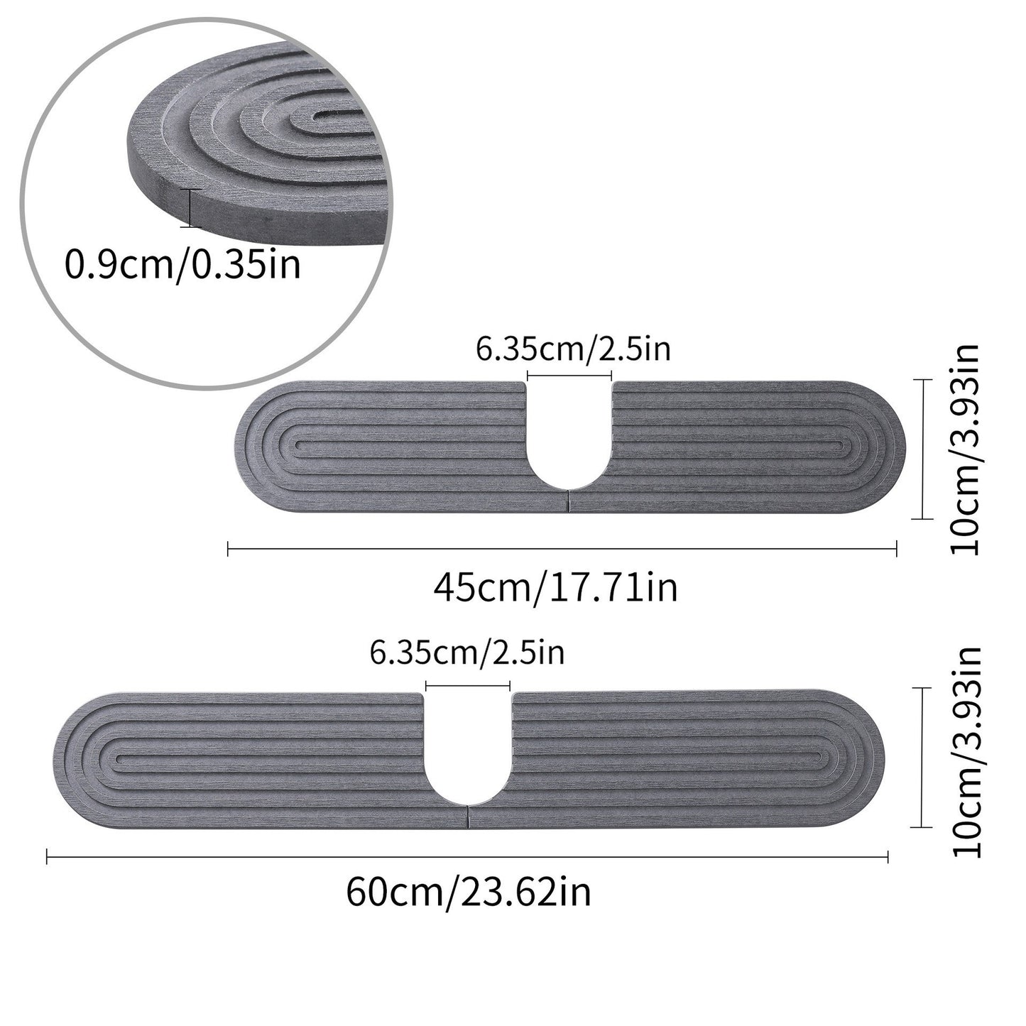 Diatom Mud Absorbent Sink Pad – Quick-Drying Faucet Splash Catcher