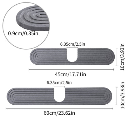 Diatom Mud Absorbent Sink Pad – Quick-Drying Faucet Splash Catcher