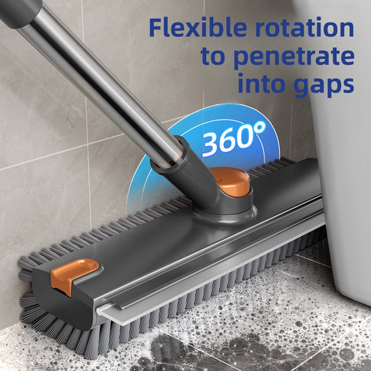 Multi-Functional Bathroom Floor Cleaning Brush – Crevice & Grout Scrubber