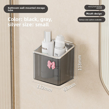 Wall-Mounted Bathroom Organizer – No-Drill Comb & Toothbrush Rack