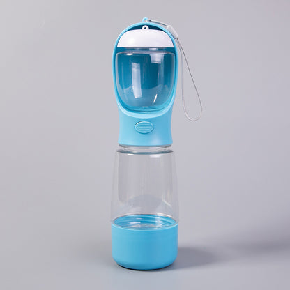 Portable Pet Water and Food Feeder Cup – 3-in-1 Travel Bottle