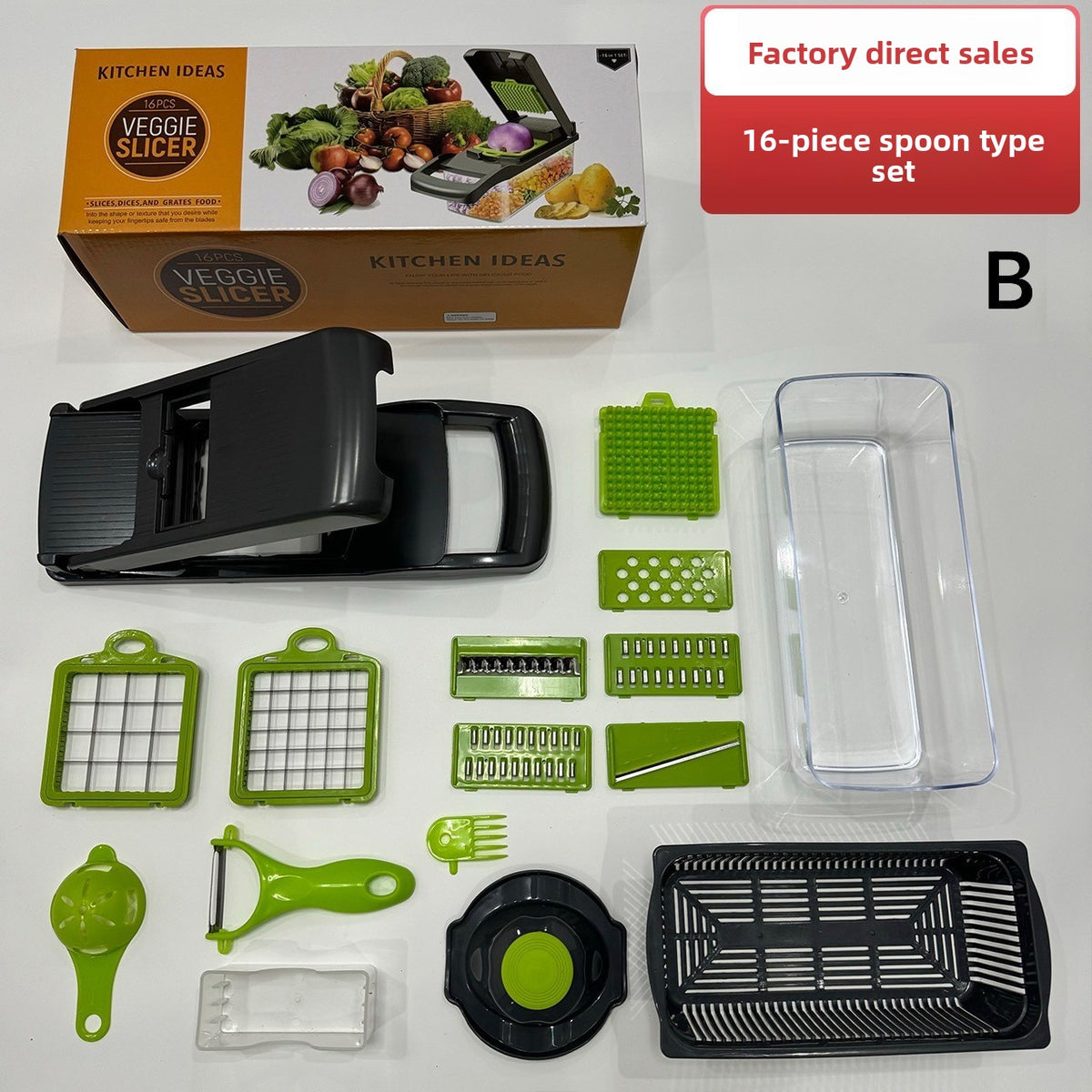 Multifunctional Vegetable Chopper & Slicer – Kitchen Mandoline Cutter Set