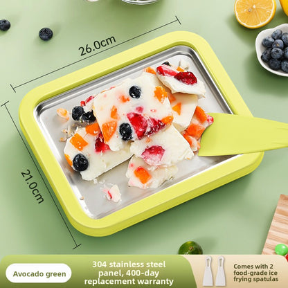 Stainless Steel Yogurt and Ice Cream Maker – Compact DIY Dessert Machine