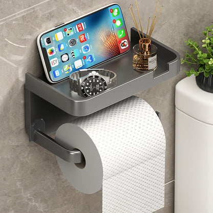 Wall-Mounted Tissue Box Holder – Plastic Bathroom Storage Rack & Dispenser
