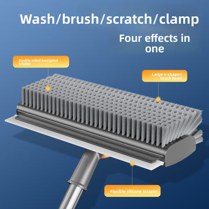 Multi-Functional Bathroom Floor Cleaning Brush – Crevice & Grout Scrubber