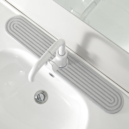 Absorbent Diatomite Faucet Mat – Quick-Drying Stone Sink Splash Guard