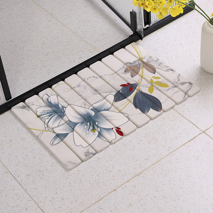 Diatomaceous Earth Bathroom Absorbent Mat – Quick-Drying Stone Floor Mat