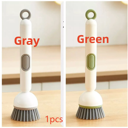 Kitchen Cleaning Brush – 360 Rotating Pot Brush with Soap Dispenser