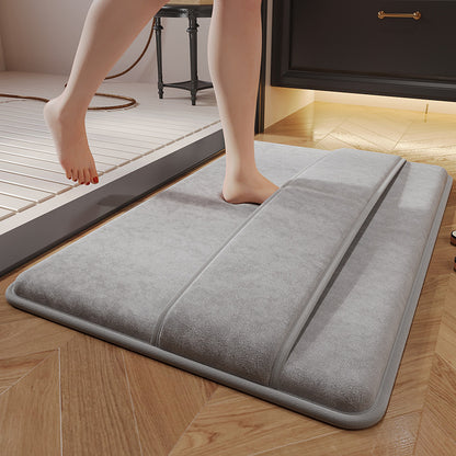 Memory Foam Bathroom Mat – Quick Dry Absorbent Non-Slip Bath Rug