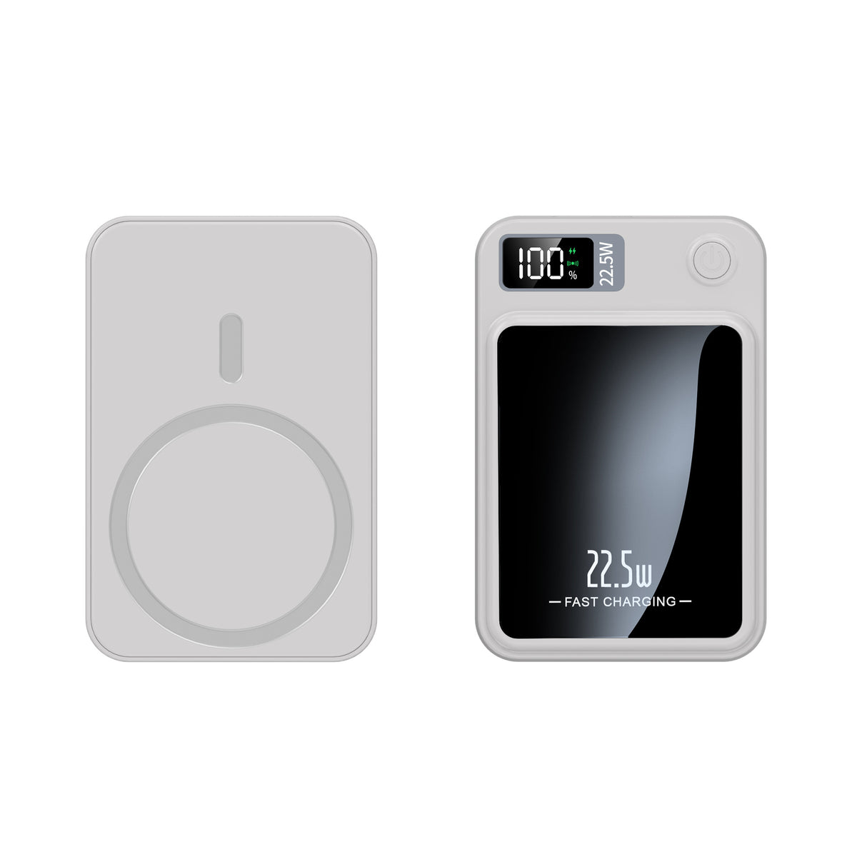 Ultra Thin Magnetic Wireless Power Bank – 22.5W Fast Charging Portable Battery