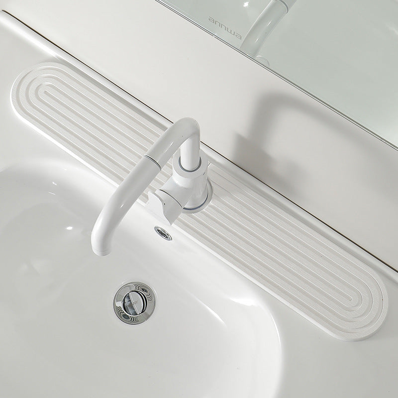 Absorbent Diatomite Faucet Mat – Quick-Drying Stone Sink Splash Guard
